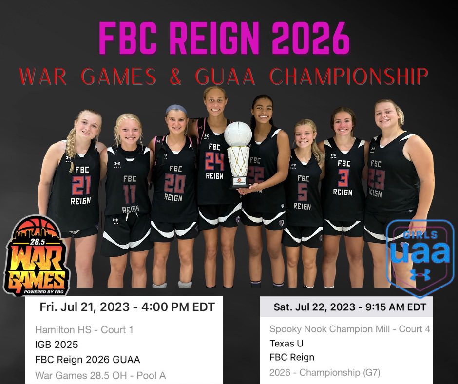 2026Reign's tweet photo. Catch these girls one more time this weekend @WarGames285 and @UANextGHoops in Hamilton, Ohio.  Lots of talent and fun to watch!  The rest of weekend TBD https://t.co/0RMbr1AE4y