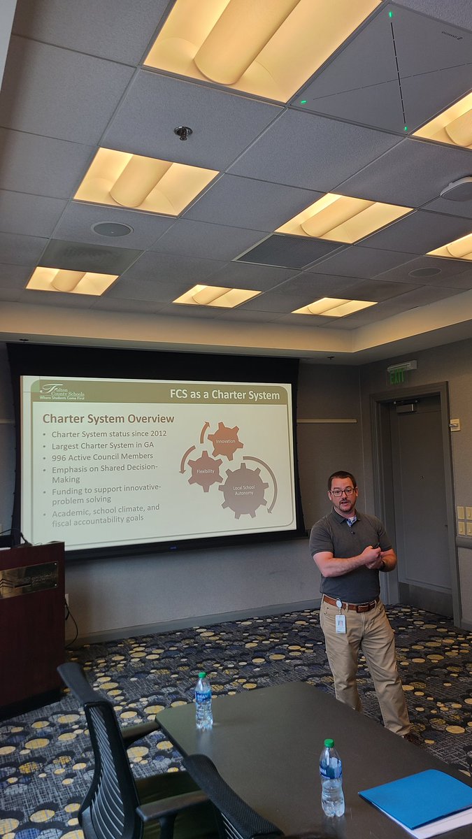 The School Governance team enjoyed speaking with the new principals about our Charter System and School Governance Councils!