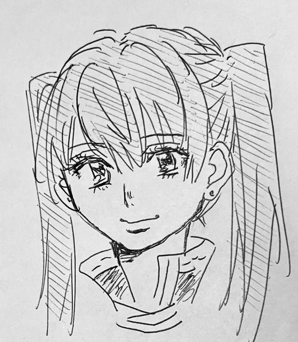 旅行なう☺️ ホテルで描いたアナログ絵