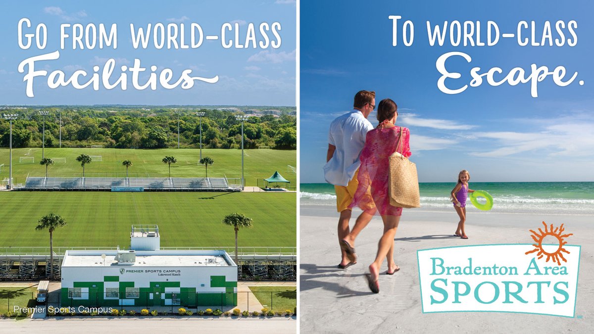 Some of the nation’s top sports facilities and beaches await to make your next tournament your best ever. Game on!

@VisitBradenton 

bradentongulfislands.com/special-event-…