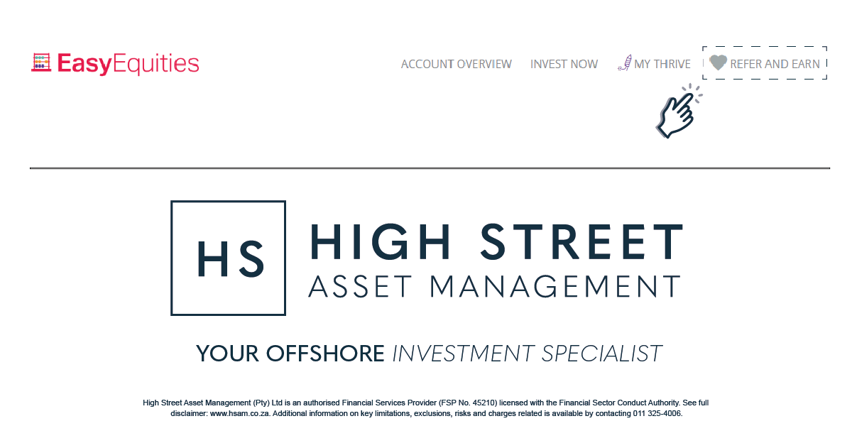 HighStreet_AM's tweet photo. 💥As promised, @HighStreet_AM’s Reg28 compliant fund is now available for Retirement Annuity contributions on @EasyEquities. A 90%+ Rand-hedge bias offers maximum offshore exposure &amp; minimises local risk for #retirement savings. Invest in your future now👉https://t.co/wDqV1581HR https://t.co/TAWetDoBlu