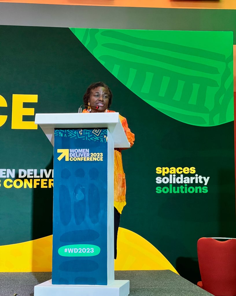 AWRA_org's tweet photo. Head of @UNFPA @Atayeshe reminds us that culture and tradition cannot be accepted when they harm women and girls. #WD2023 

We can and will eliminate FGM in our lifetime – and therefore other abuses against women &amp; girls!👏🏽👏🏽 https://t.co/vtLvNGMMuU