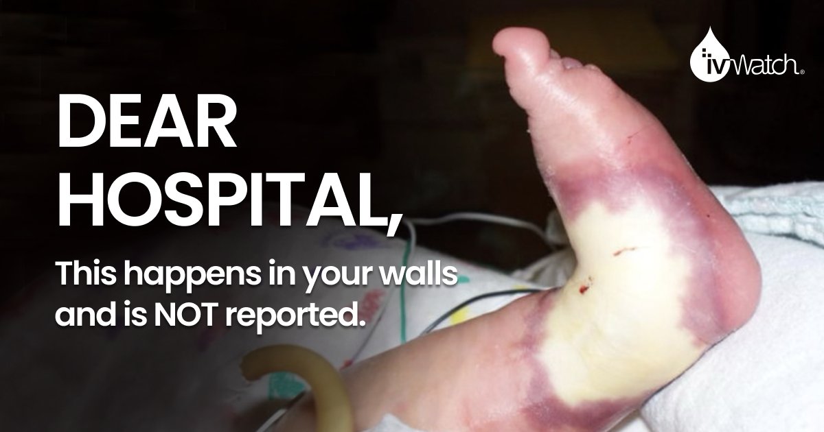 ivWatch's tweet photo. Tell the truth about IV injuries. This alarming IV infiltration cannot be silenced. https://t.co/5u4CzcEXgE