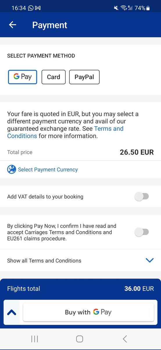 panciuc's tweet photo. @Ryanair trying to book some seats but can't figure out the extra 9.50 between the actual price and the final payment... https://t.co/6ppkhqdfj6
