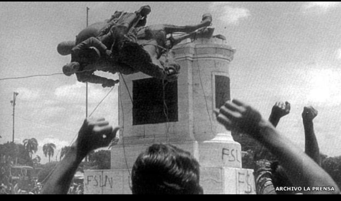 Jschamorrog's tweet photo. La caída de los Somoza pudo ser el inicio de una nueva República. El proyecto fue traicionado por una ideología que nunca funcionó, por la arrogancia, el mesianismo, el menosprecio a las leyes, a la propiedad, a la vida, la fe y la libertad. La actual dictadura también caerá. https://t.co/guCyhoEtpL