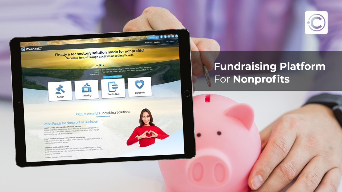 Tired of the same old fundraising tactics? Say goodbye to   traditional methods and say hello to iConnectX - the game-changing platform for nonprofits.   bit.ly/2NVeRc9   #Nonprofits #nonprofitfundraising #VirtualFundraising   #onlinedonation #OnlineAuctions