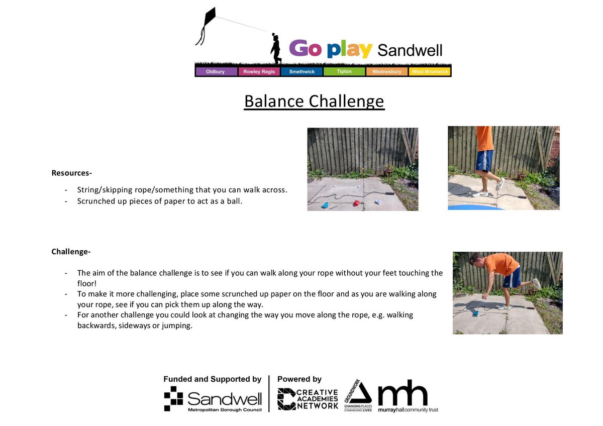 Try this week's challenge, you will need string or skipping rope, something you can walk along. Have a go!

#gpschallenge
#goplaysandwell
#activitiesforkids
#playathome