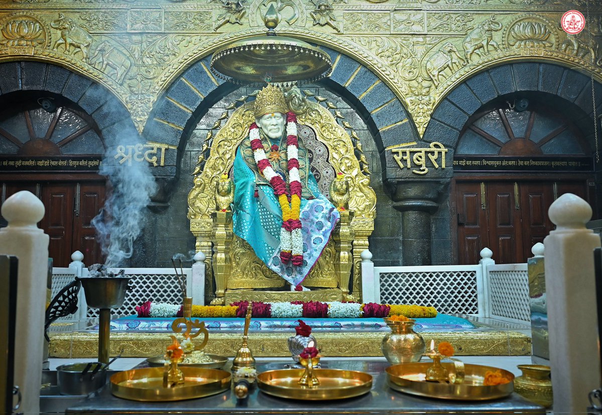 SSSTShirdi's tweet photo. *!! ॐ साई राम !!*
*श्री साईबाबा संस्थान विश्वस्त व्यवस्था,शिर्डी*
*!! ॐ Sai Ram !!*
*Shri Saibaba Sansthan Trust, Shirdi*
≈≈≈≈≈≈≈≈≈≈≈≈≈≈≈≈≈
**आरती : धुपारती* 
*बुधवार १९ जुलै २०२३*     
**Aarti :-Dhooparti* 
*Wednesday 19 July 2023* https://t.co/IgCdPKrAEA