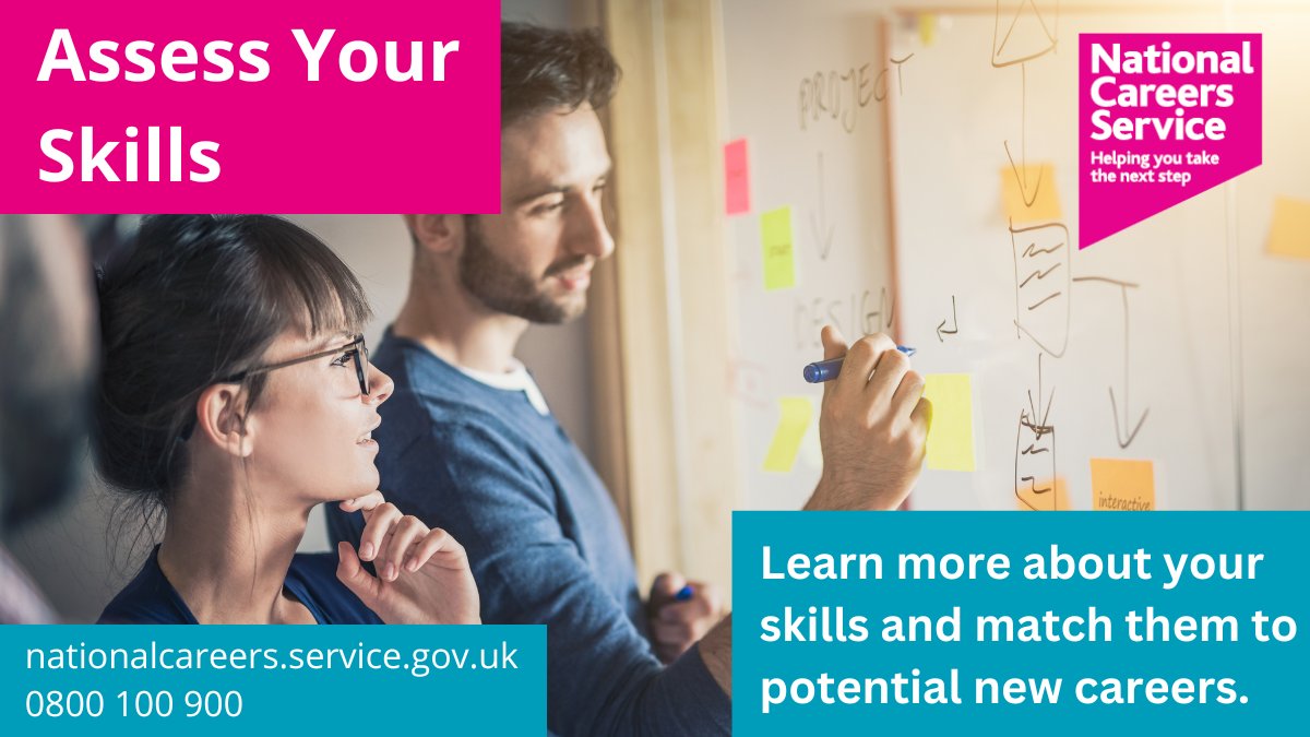National Careers Service South East (@careersse) on Twitter photo A skills assessment can be helpful at any stage, like when you:
👉start your career
👉return to work
👉progress your career
Find out about careers that might be right for you by taking one of our assessments on the <a href="/NationalCareers/">National Careers</a> website: nationalcareers.service.gov.uk/explore-careers A skills assessment can be helpful at any stage, like when you:
👉start your career
👉return to work
👉progress your career
Find out about careers that might be right for you by taking one of our assessments on the <a href="/NationalCareers/">National Careers</a> website: nationalcareers.service.gov.uk/explore-careers