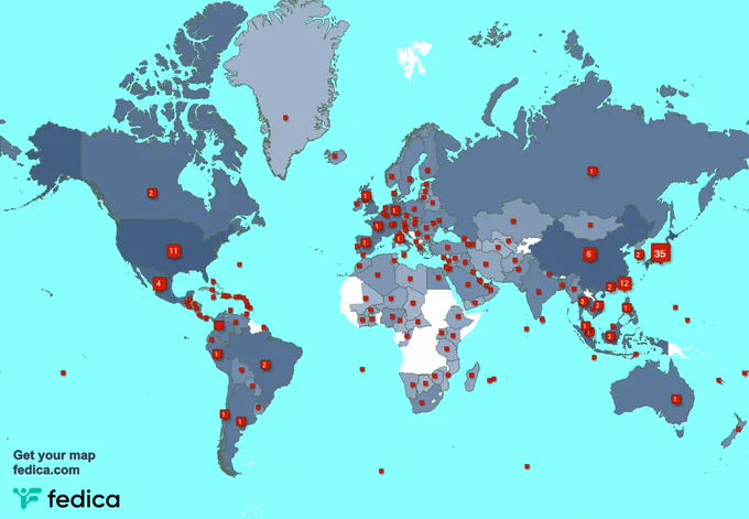 Special thank you to my 164 new followers from Vietnam, and more last week. fedica.com/!Shirosaba_47