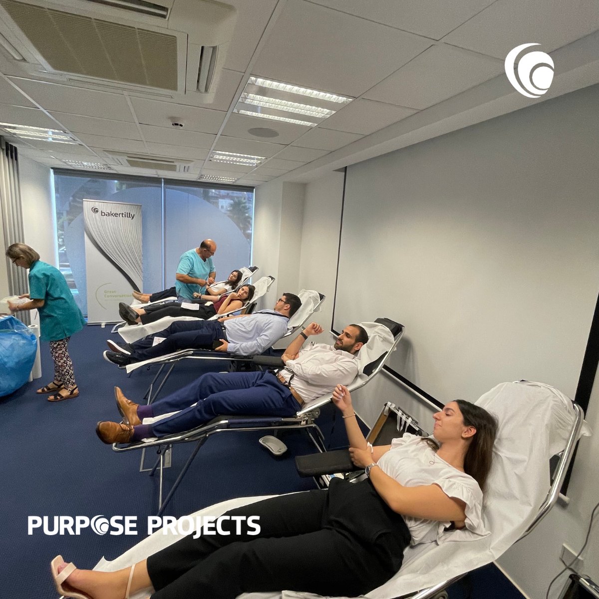 BakerTillyCY's tweet photo. 🩸❤️As part of our ongoing commitment to corporate social responsibility, we took some time out of our busy schedules to organise another #BloodDonation at our #Nicosia office, in collaboration with the Cyprus Blood Establishment/Blood Donation.#wearebakertilly #purposeprojects https://t.co/fCyNwLIcS1