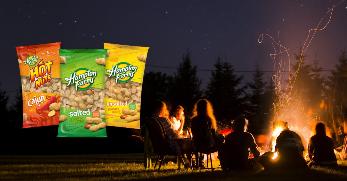 Fun to eat and great for sharing around the campfire! Peanut shells also make the perfect dry kindling to fuel your family camping trip. #Campfire #FamilyFun #Inshells