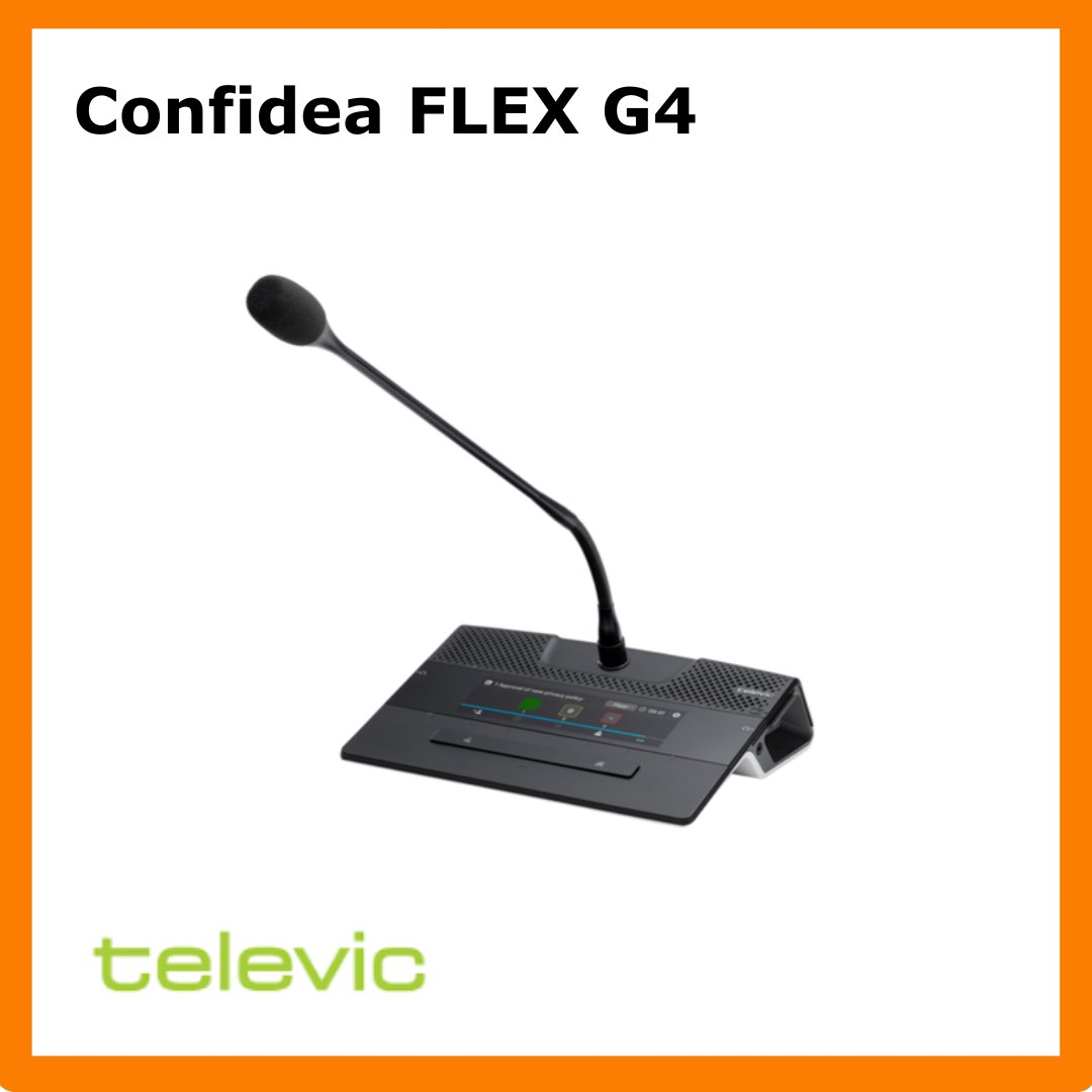 Vision2Mktg's tweet photo. Meet the all-in-one wireless conferencing system of tomorrow... @TelevicUS's Confidea FLEX G4 combines easy set-up and configuration with the world’s most advanced features for conference and meeting rooms. https://t.co/ODbFyIK6mR https://t.co/XTttxLtCEb