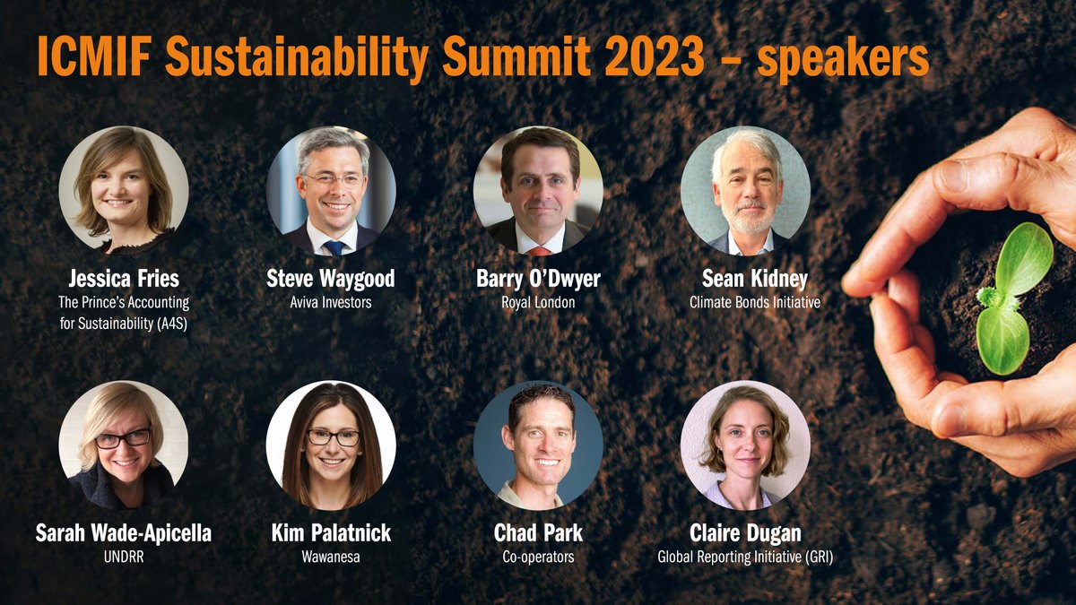 Many of our speakers are confirmed for the ICMIF Sustainability Summit (1-2 Nov 23), bringing ICMIF members together from around the world to share best practices in sustainable investments, resilience &amp; underwriting. London/hybrid. Register now!
icmif.org/icmif-sustaina…