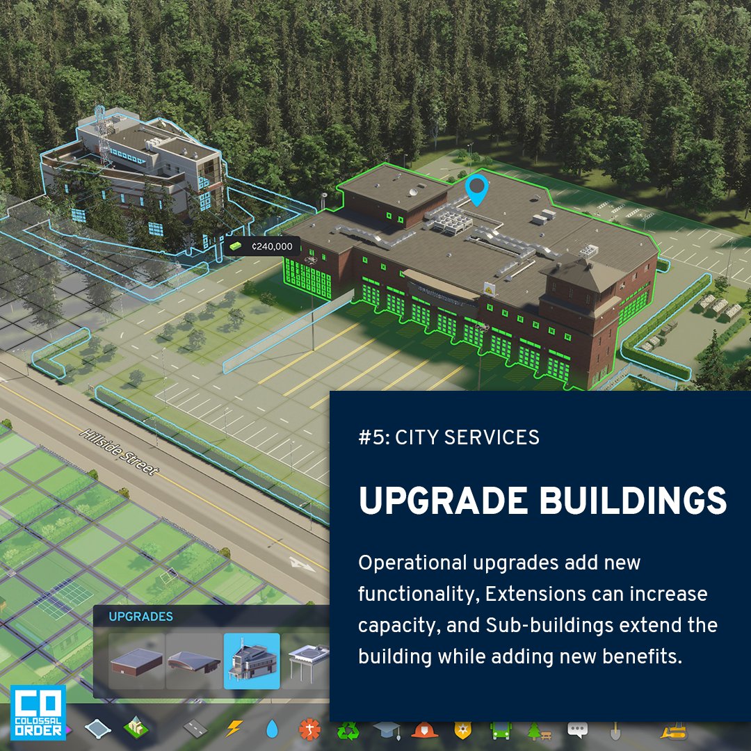 Colossal Order on Twitter "Service buildings can be upgraded as your