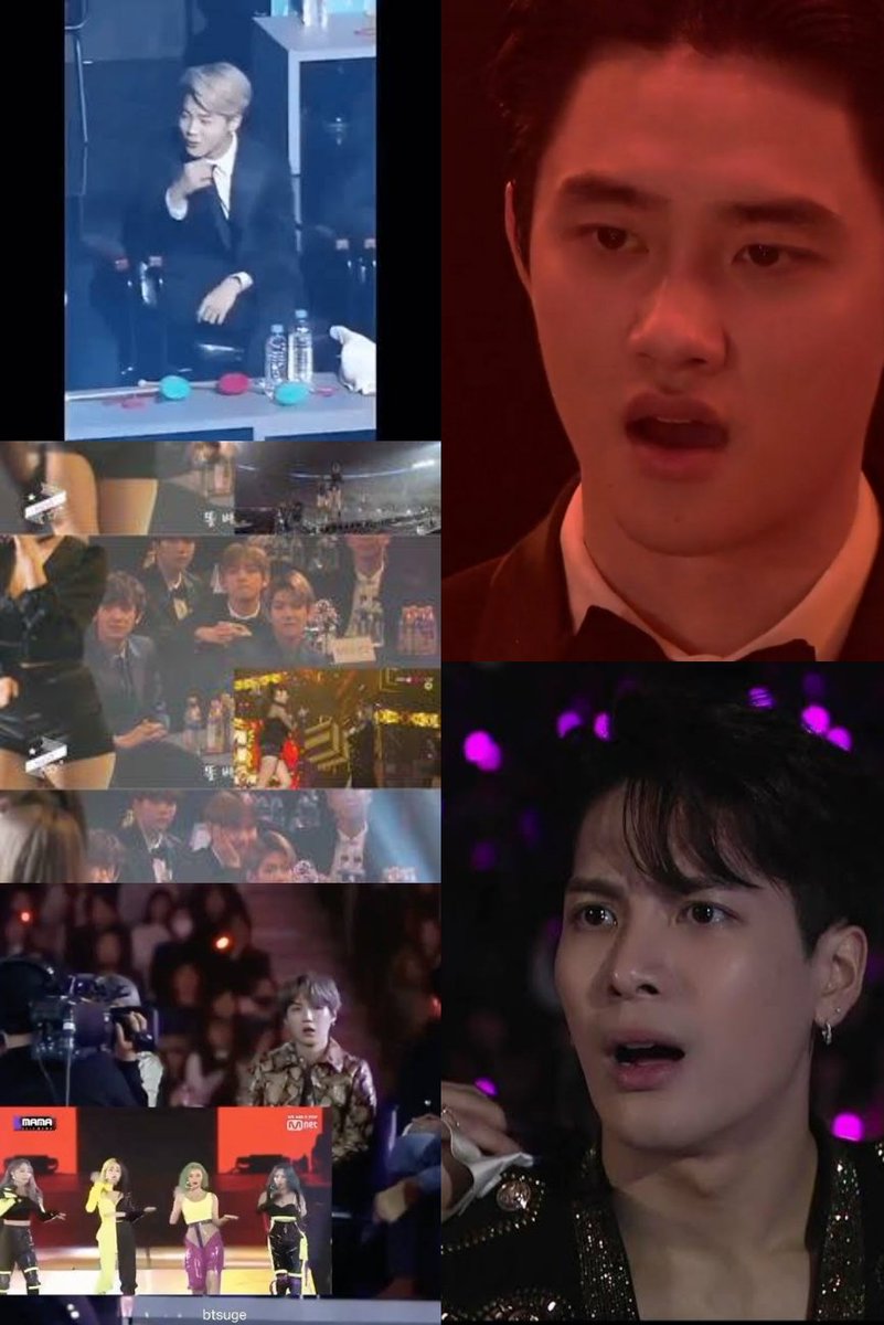 its_tani_03's tweet photo. Bgs Legendary reactions to Hwasa 
1. D.O [NEW] 
2. Jacson Wang [-1]
3. JIMIN [=] 
4. YOONGI[=]

In conclusion. Hwasa is an AMAZING PERFORMER ! https://t.co/EtUBCMlTnF