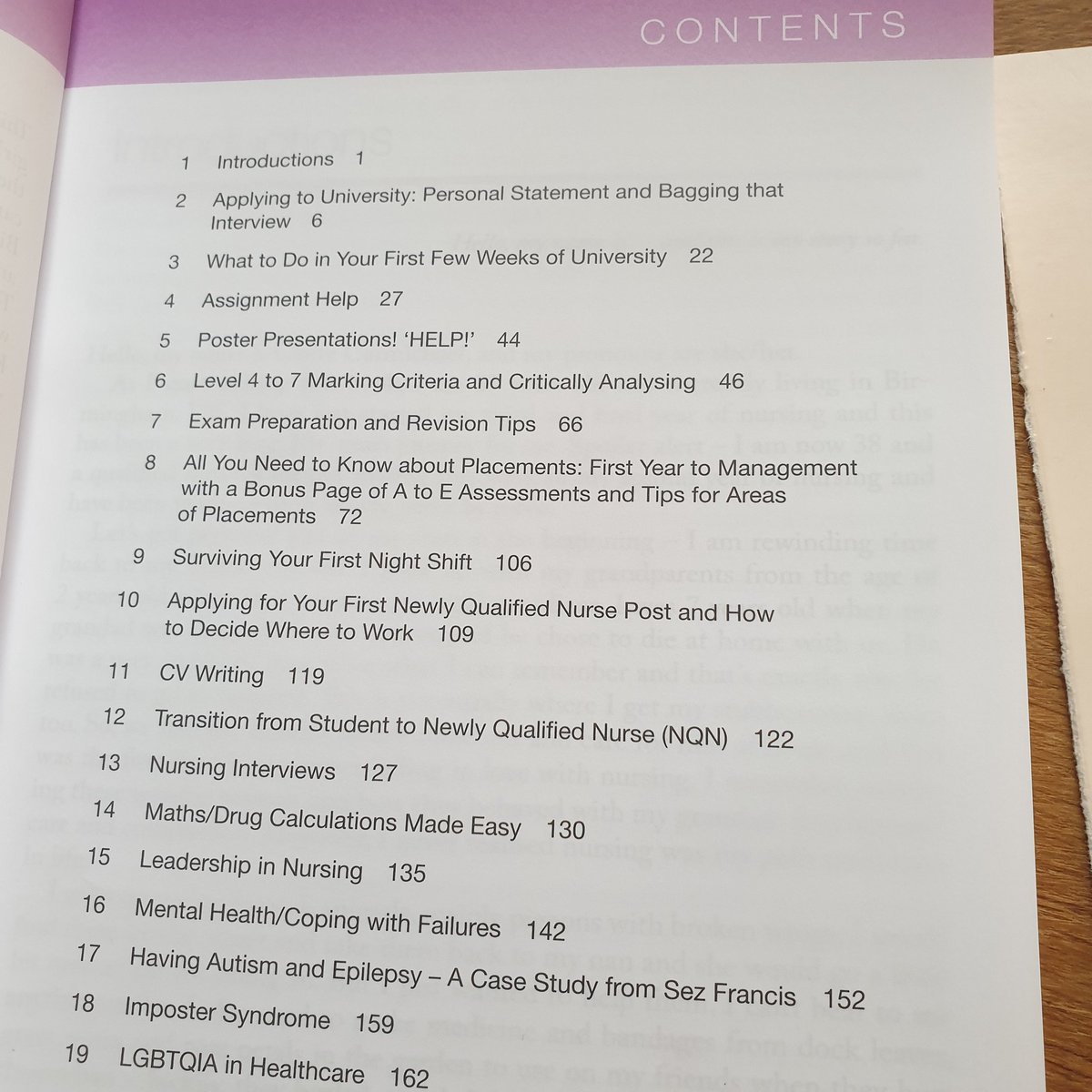 FordeJohnston's tweet photo. Thankyou Claire @Nurse_Claire1 for your book 'How to Make It as a Student Nurse' which is packed full of practical advice & tips to reassure students. Look at some of those contents! A fab resource or present for a student. @osnm_obu π @amd4_ann https://t.co/UyhmJntY9z