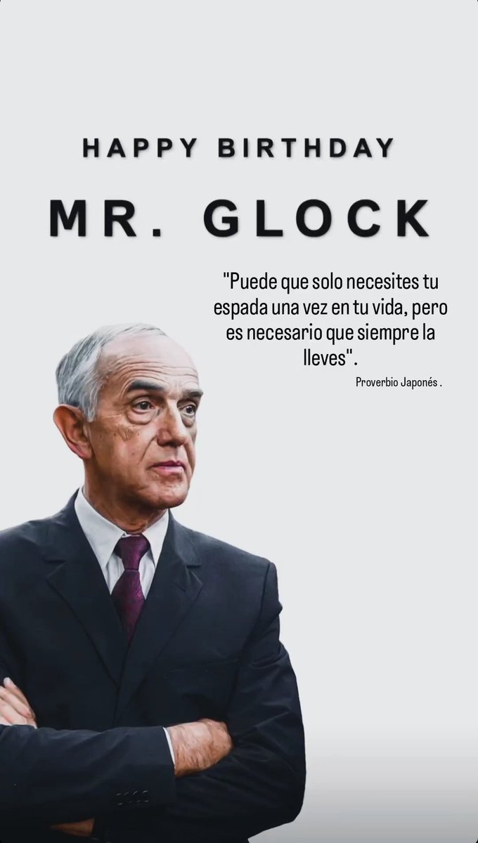 Feliz cumpleaños a un grande. <a href="/GLOCKInc/">GLOCK, Inc.</a>