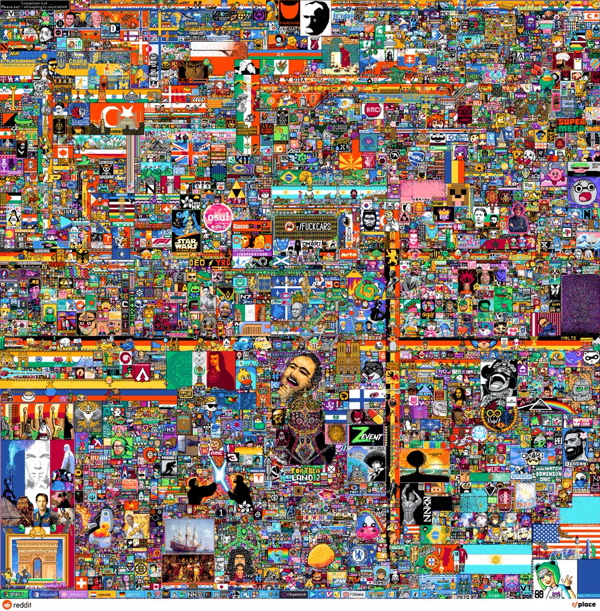 r/Place kehrt morgen zurück, es ist offiziell!
DEUTSCHLAND DEUTSCHLAND DEUTSCHLAND