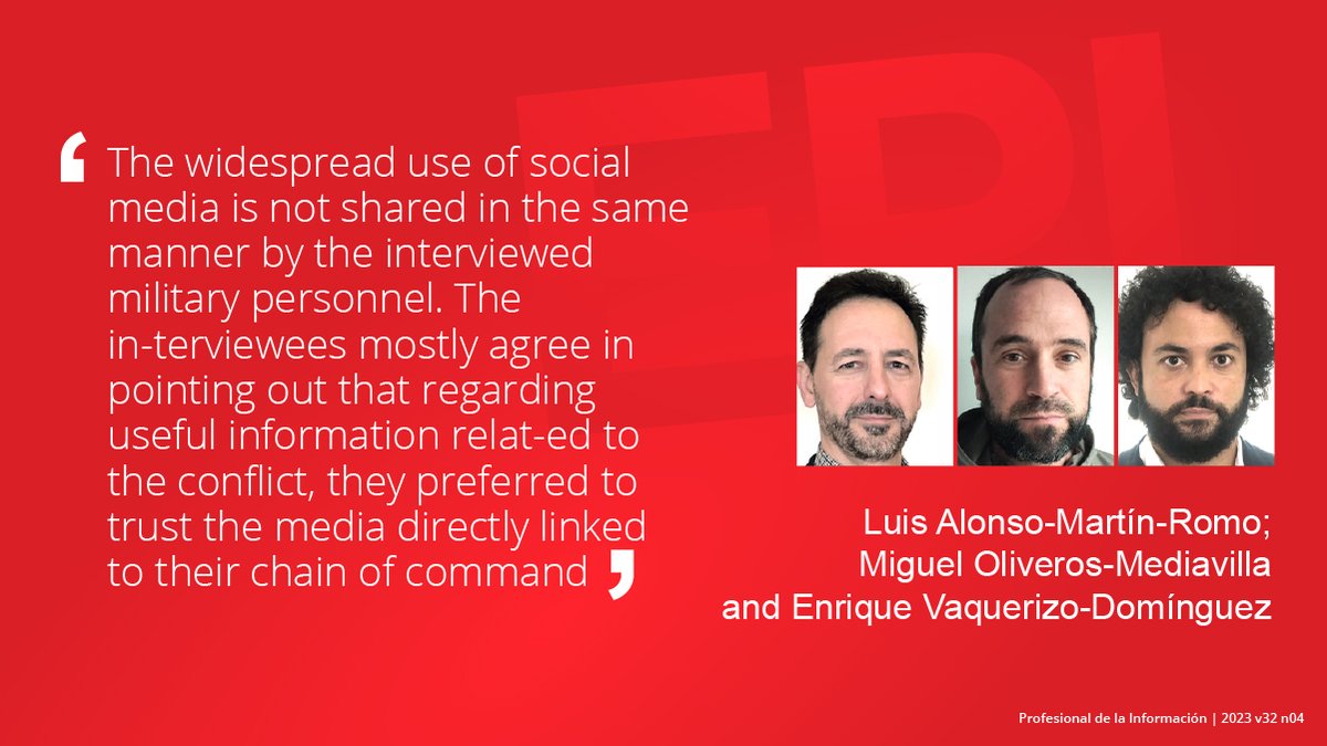 Revista EPI (@revista_epi) on Twitter photo Perception and opinion of the Ukrainian population regarding information manipulation: A field study on disinformation in the Ukrainian war. By Luis Alonso-Martín-Romo; Miguel Oliveros-Mediavilla and <a href="/e_vaquerizo/">Enrique Vaquerizo</a>
▶️ doi.org/10.3145/epi.20…
#Disinformation #War #Propaganda Perception and opinion of the Ukrainian population regarding information manipulation: A field study on disinformation in the Ukrainian war. By Luis Alonso-Martín-Romo; Miguel Oliveros-Mediavilla and <a href="/e_vaquerizo/">Enrique Vaquerizo</a>
▶️ doi.org/10.3145/epi.20…
#Disinformation #War #Propaganda