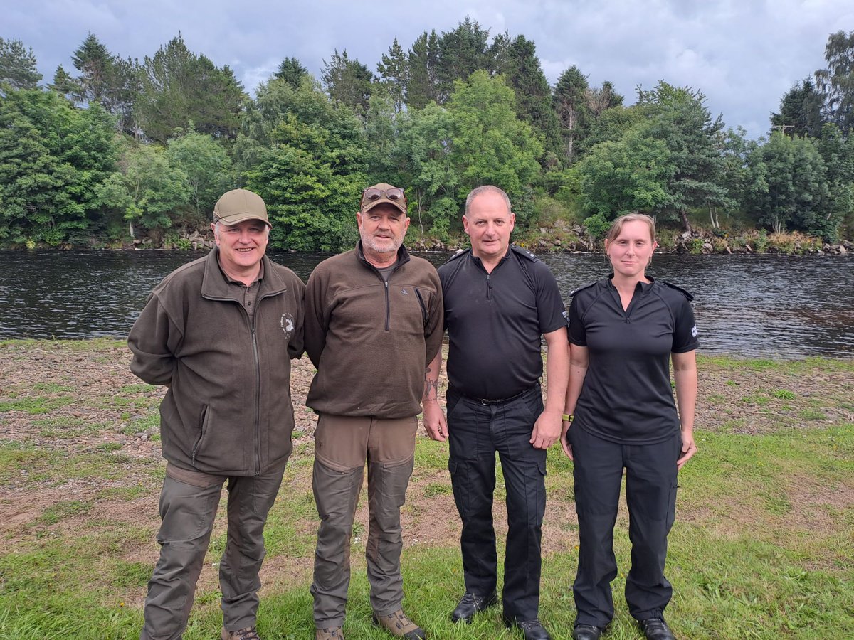 Saturday saw the Findhorn Bailiffs joined on patrol by Wildlife Crime Officers from Police Scotland. More joint patrols are planned later in the year.