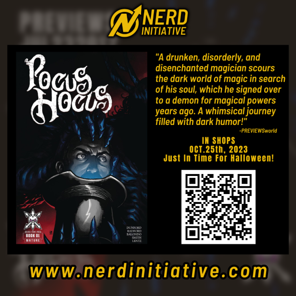 Speaking of #NCBD, make sure you order your copy of POCUS HOCUS #1 from <a href="/chapsoffury/">Allen Dunford</a> , #WILLRADFORD, <a href="/BrianBalondo/">Brian Balondo</a>, <a href="/Jasen_Smith/">Jasen Smith</a> @dlentzletters (<a href="/SourcePtPress/">Source Point Press</a>)! Don't leave our #LCS without placing your order today! You won't want to miss it! #NIComics #SDCC #comics