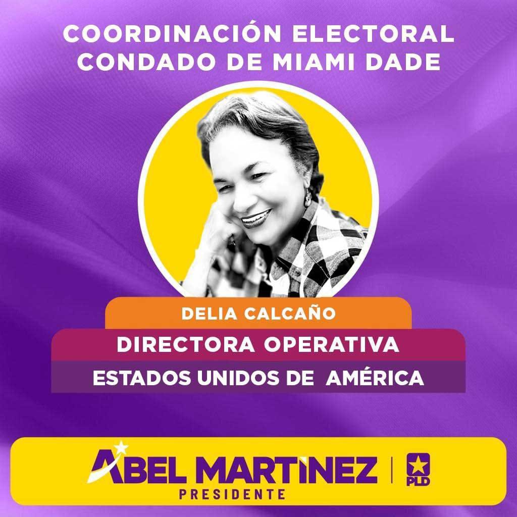Felicidades <a href="/DeliaCalcao2/">Delia Calcano</a>  su enérgico esfuerzo y trabajo en apoyo a la candidatura de nuestro próximo presidente <a href="/AbelMartinezD/">Abel Martínez Durán</a>, de manera contundente ganaremos en 2024.. excelente designación..