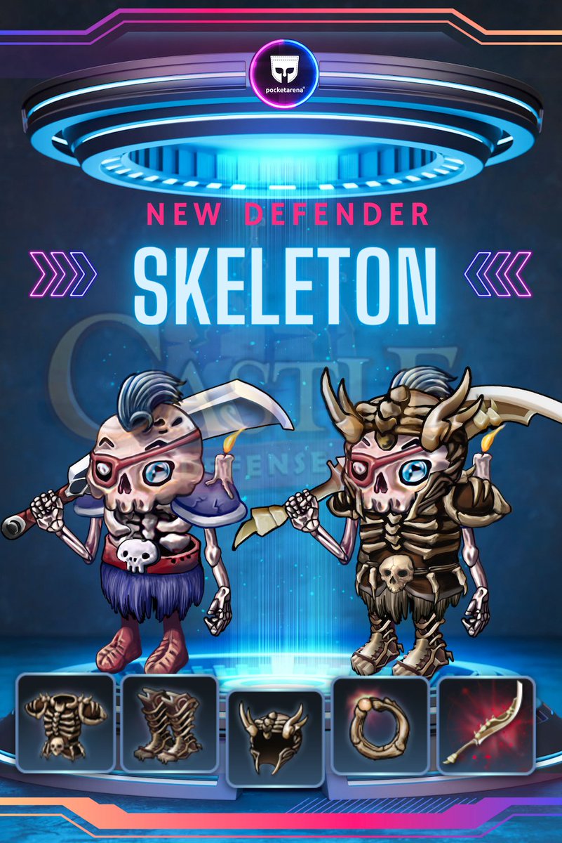 Get ready for the all-new defender in <a href="/NFTCastleDef/">NFT Castle Defense Official</a> ! 🏰💥 Are you excited to harness the power of the Skeleton and upgrade with awesome items? 🔥💀💪 $POC
Play now!