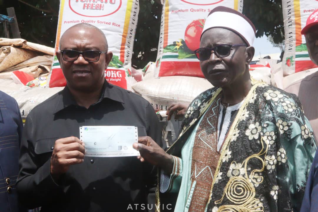 PO_GrassRootM's tweet photo. BREAKING: Today, His Excellency Peter Gregory Obi celebrated his birthday with over 18,000 displaced persons in different IDP camps in Mangu Local Government Area of Plateau state, He handed cheques and truck of food items to them and assured them of a new Nigeria. https://t.co/TpRnCgSVFI