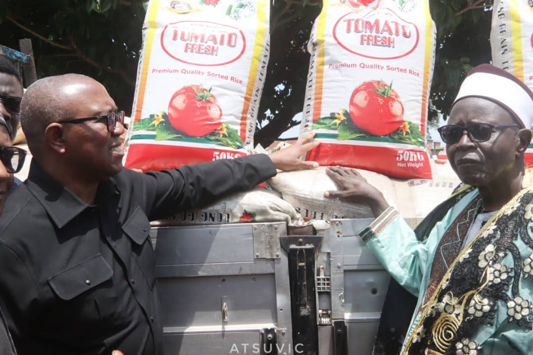 PO_GrassRootM's tweet photo. BREAKING: Today, His Excellency Peter Gregory Obi celebrated his birthday with over 18,000 displaced persons in different IDP camps in Mangu Local Government Area of Plateau state, He handed cheques and truck of food items to them and assured them of a new Nigeria. https://t.co/TpRnCgSVFI