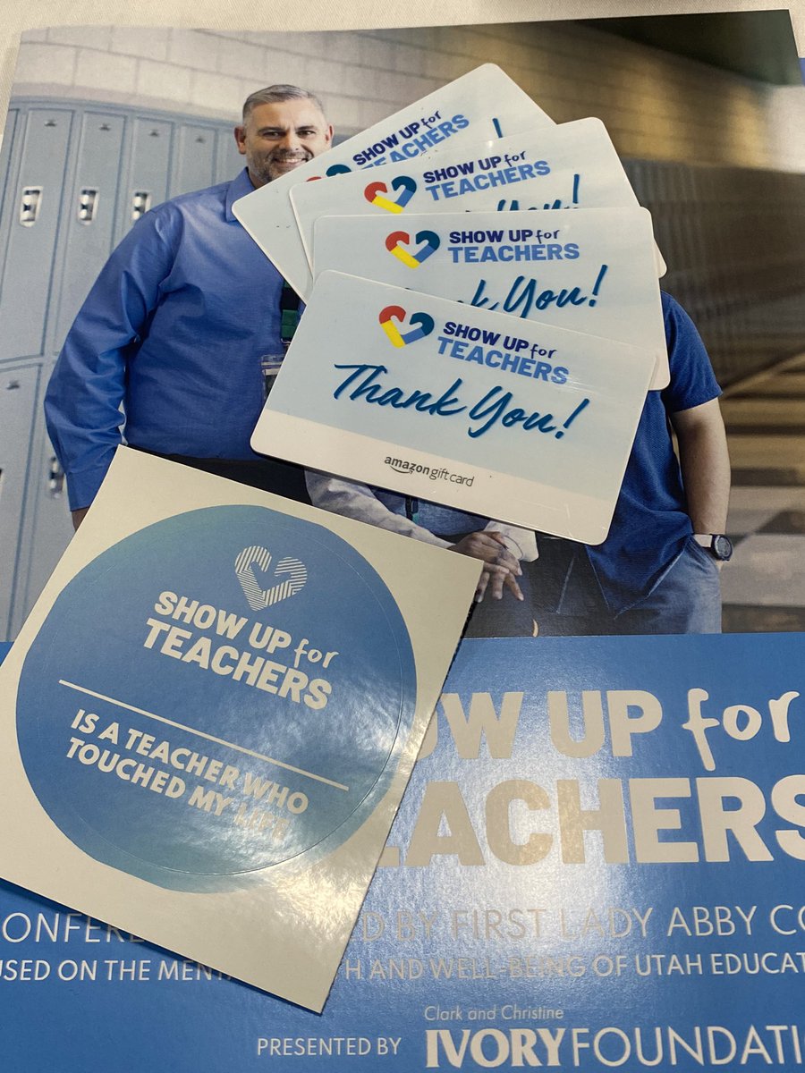 SHOW UP FOR TEACHERS is today!!! Thanks to <a href="/AbbyPalmerCox/">Abby Cox</a> for being a champion for Utah teachers. 🫶🙌

Whether you are here today or not, the challenge of the day is to THANK A TEACHER. ❤️ #uted <a href="/DicksonSyd/">Sydnee Dickson</a> <a href="/UTPublicEd/">K-12: Utah Public Schools</a>