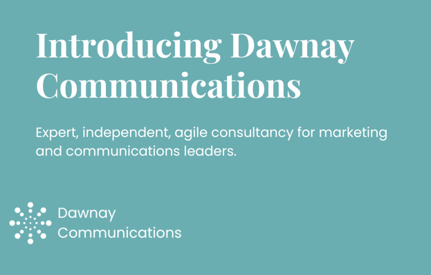 🥁Excited to share that I have set up my own #corporatecommunications consultancy - Dawnay Communications - to help marcoms leaders struggling to meet demands with limited bandwidth and/or senior resource. 
Get in touch to find out more!👉dawnaycommunications.com