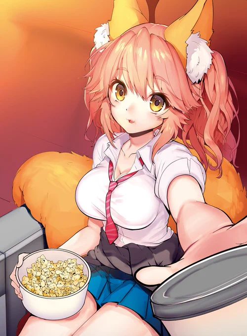 【Fate】JK玉藻ちゃん  #Fate #玉藻の前