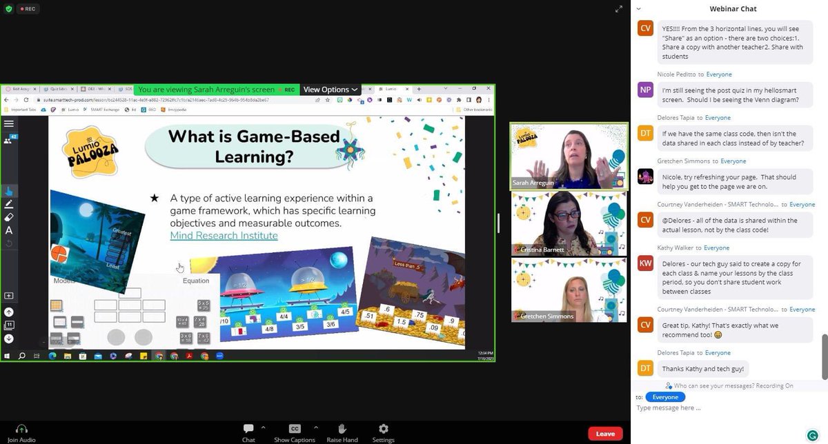 Yesterday I was able to present on game based learning w <a href="/cnbarnett13/">Noelia Barnett</a> in Level Up Your Student Engagement with Lumio for #LumioPalooza and was glad to hear that the activities helped teachers identify misconceptions quickly during interactive games!