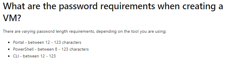 az_Mantas's tweet photo. Q: What did the Azure administrator say when asked about password length?
A: It's tool-dependent! https://t.co/huuP5HqN6I