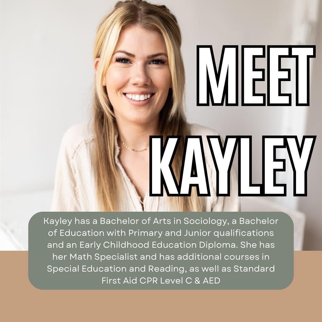 EvergreenEdPtbo's tweet photo. Meet Kayley! (also known as Mrs. Dunn) swipe through to read more 🌿 https://t.co/PkNQnEz1AN