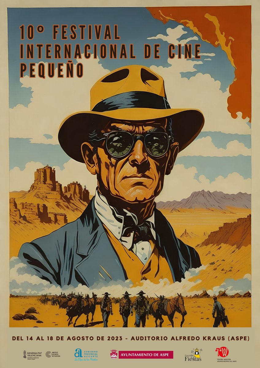 Hoy compartimos el cartel de la décima edición. Homenaje al género western y al cincuenta aniversario del fallecimiento del director John Ford.
