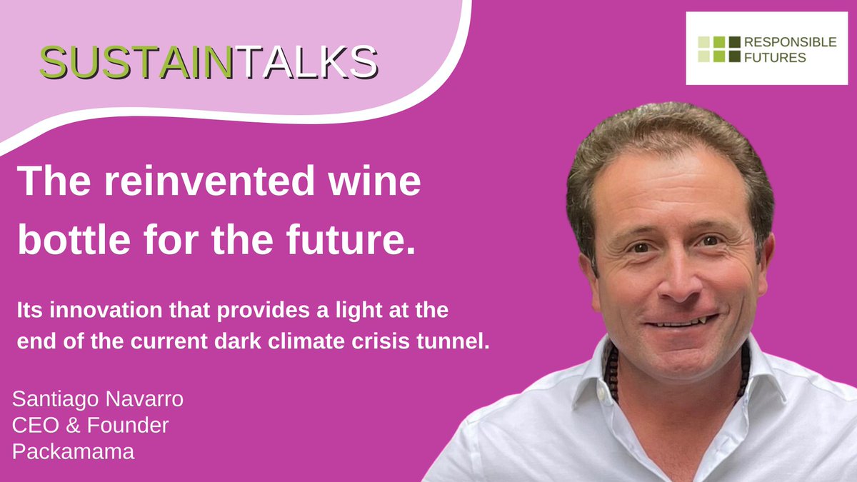 I'm delighted to share my interview with Santiago Navarro, CEO &amp; Founder of Packamama the climate tech geeks that reinvented the wine bottle to help save the world. youtube.com/watch?v=kIPm8s… #sustainablepackaging #innovation #circulareconomy #plasticsolution #Sustainability