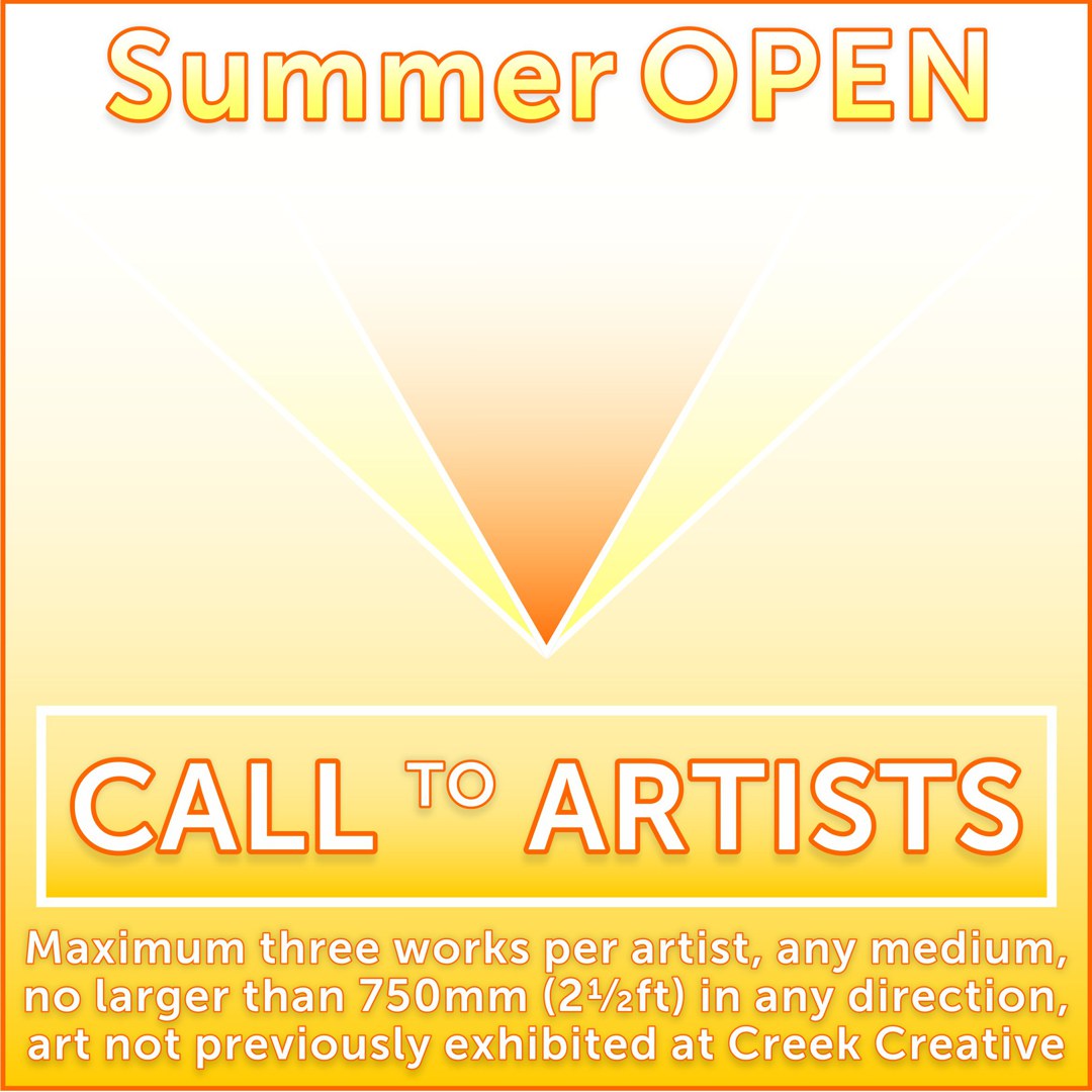 'Summer OPEN' 22/08-03/09/2023: #CallToArtists for NEW WORK (Fee £15 each piece +30% on sales). To apply email info@creek-creative.org now! #OpenCall #ArtExhibition #OpenShow #GetDiscovered #AnyMedium #InclusivePolicy #EmergingArtists #HiddenTalent #ArtSalesOpportunity #Faversham