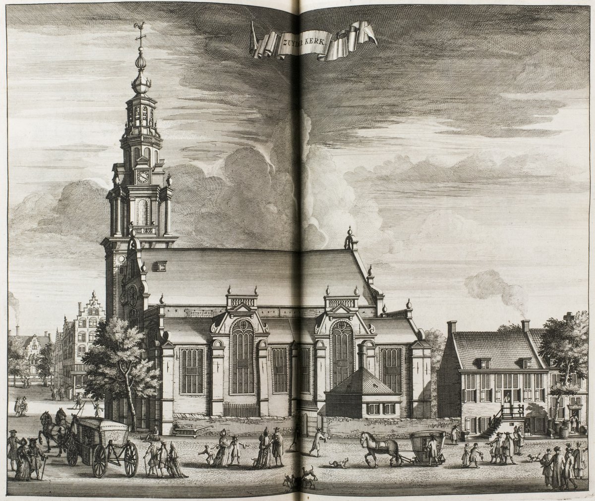 amsterdambooks's tweet photo. The #Zuiderkerk, where #Amsterdambookfair will be held on October 13-14, was built between 1603-1614. 

This #engraving &amp; short description found in 2nd editon (1726) of Caspar Commelin's classic #history of #Amsterdam (from collection @ForumRareBooks). 

#rarebookfair #rarebooks https://t.co/A6tTiynX1H