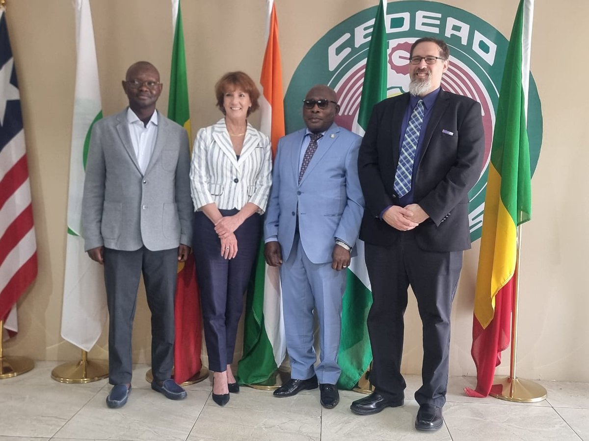 ecowascourt's tweet photo. American law Professor Sarah H. Cleveland visits ECOWAS Court of Justice, seeks support for election as a judge at the International Court of Justice. https://t.co/HHL8w8YoCw