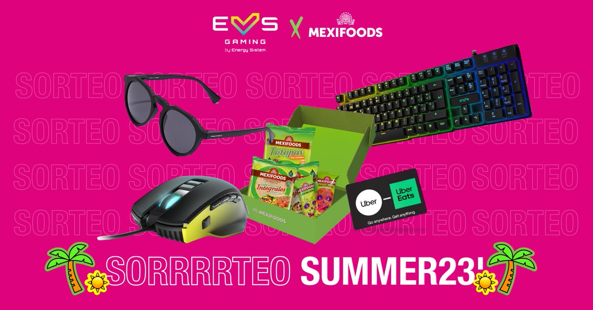 Srta_Hoothoot's tweet photo. Os traigo un PEDAZO DE SORTEASSSO CON MEXIFOODS X ENERGY SISTEM 

¿Ganas de seguir disfrutando el verano o comenzarlo por todo lo grande? 🏖️☀️Pues si quieres ser el más CRACK de este verano solo tienes que 

📌Ser seguidor de @Mexifoods4u  y @EnergySistemG 
📌Dar RT a este tweet. https://t.co/ARr1ZqcAsT