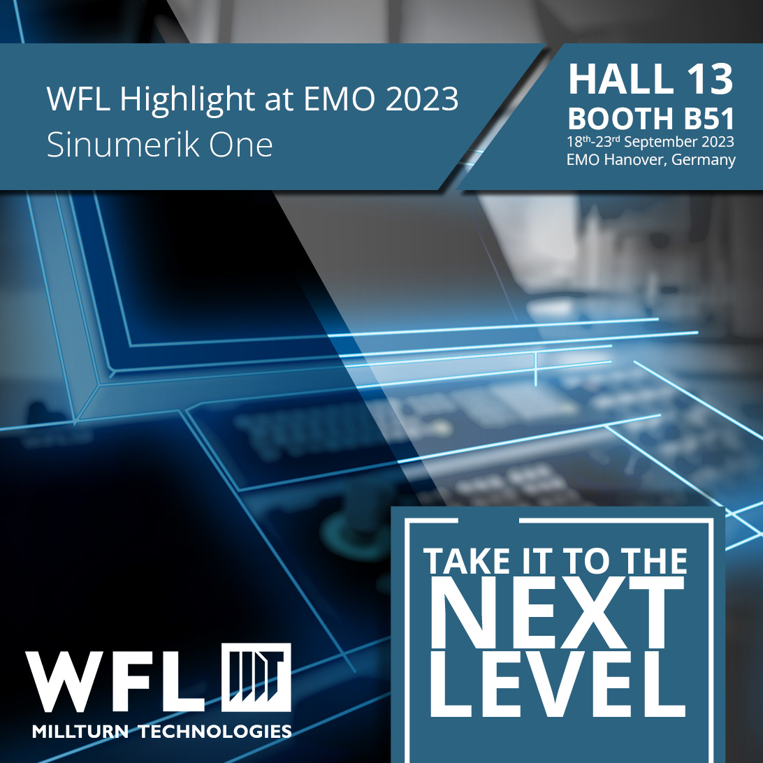Visitors can experience the M80X and the M50 with live demonstrations. Both machines are equipped with Sinumerik ONE. The new control system is impressively modern and user-friendly. 
ow.ly/IX6150Pah5Y
#WFL #MILLTURN #exhibition #EMO2023 #hanover #digitisation