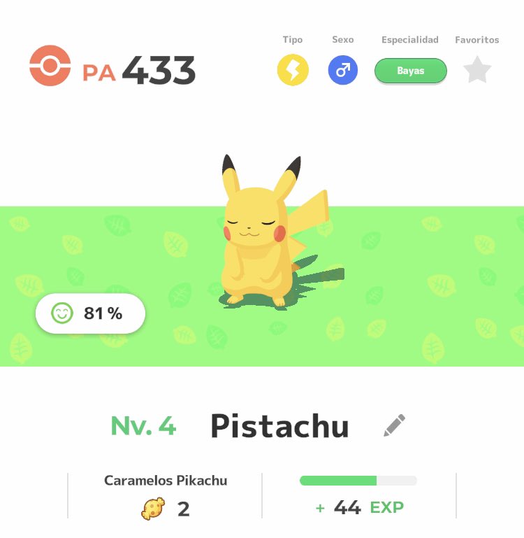 _Lynnar's tweet photo. Cómo no, empiezas con Pikachu. 
Me salió “sueño medio”, que parece que implica mayor aparición de tipo fuego y eléctricos. 
Me dicen que es posible encontrar Shinies… habrá que buscarlos pues. https://t.co/eGA88X8dzO