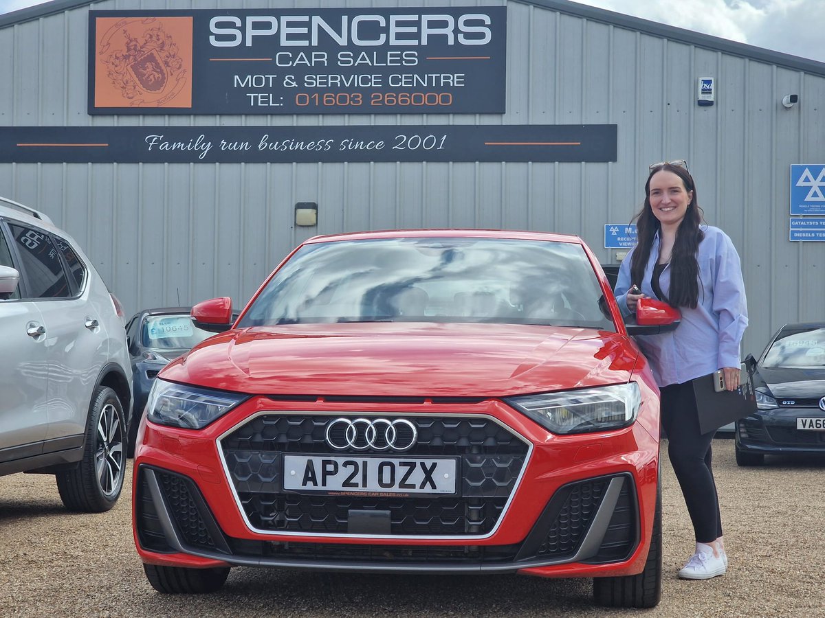 A big shout-out to our valued customer, Charlotte, who journeyed all the way from Hull to pick up her stunning Audi A1! 🎉 

We're thrilled to have been able to provide you with your dream ride. Safe travels, Charlotte! 

#carownership #usedcars #norfolk #carsales #norwich