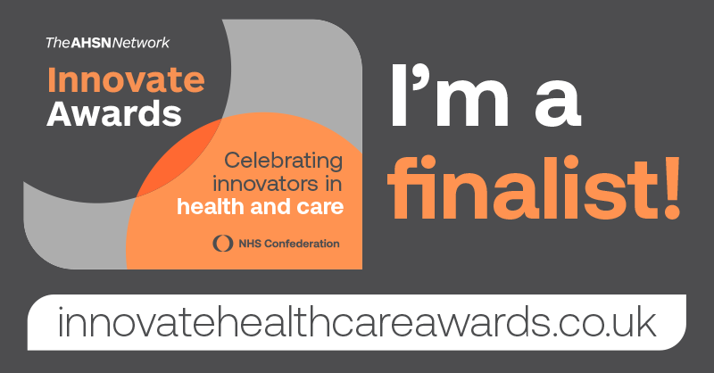 We're delighted to be shortlisted as finalists for the @AHSNNetwork Innovate Awards 2023 for the category of 'Best use of Data in Health Innovation' - roll on 21st September for the Awards night! #InnovateAwards #AHSN