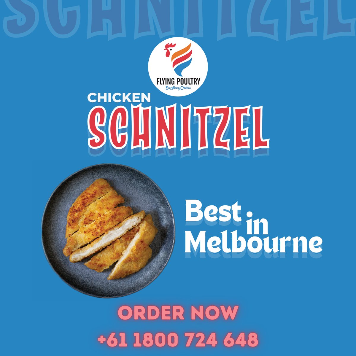 FlyingPoultry's tweet photo. Chicken Schnitzel - Best in Melbourne
Order Now: +61 1800 724 648
Show Now: https://t.co/xBhNMGH7QL

#Australia #likeus #beconnected #healthyeating #reelsinstagram #punjab #MELBOURNE #melbourne #viral #contest #TrendingNow #sydney #weekendoffer #punjabifood #schnitzel #quotes https://t.co/s3ot7R0S47