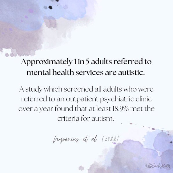 This is why it is so important for mental health services to understand autism. #Autism