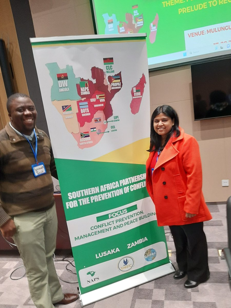 ACCORD_online's tweet photo. ACCORD, as a member of @SAPPCPEACE is participating at its regional meeting from 18 – 19 July 2023 in Lusaka, #Zambia. The workshop focused on conflictprevention, peacebuilding, &amp; #climatechange in the SADC region. https://t.co/doxNJNtm5v