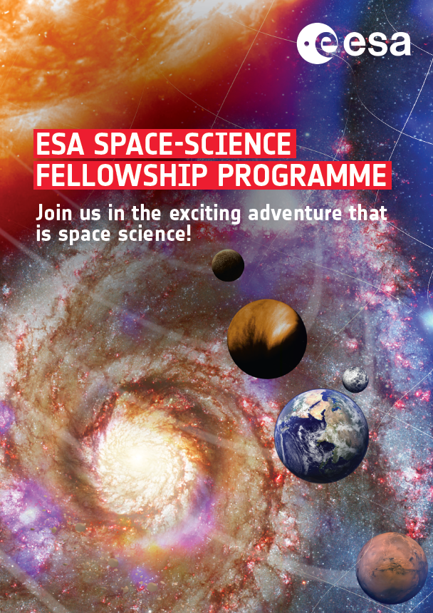🥁 Get ready! The '#ESAResearchFellowships in Space Science 2024' call opens on 28.08.23

🙋‍♀️ Are you an early career PhD scientist from an @ESA Member State working in #Heliophysics, #PlanetaryScience, #Astrophysics or #FundamentalPhysics?

Join us 👉 cosmos.esa.int/web/space-scie…